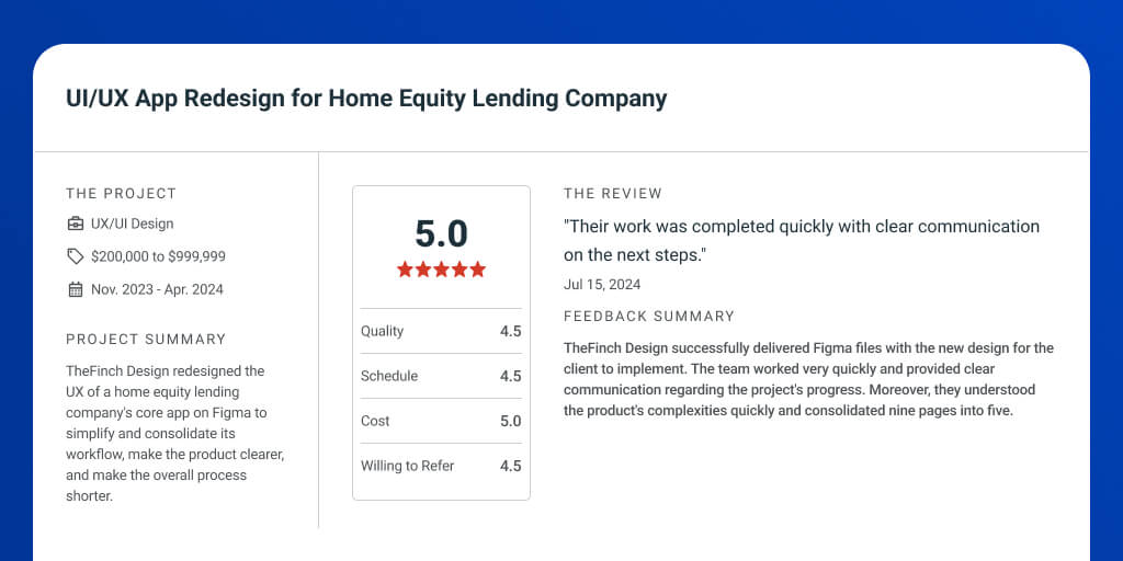 UI/UX App Redesign for Home Equity Lending Platform – Hitch